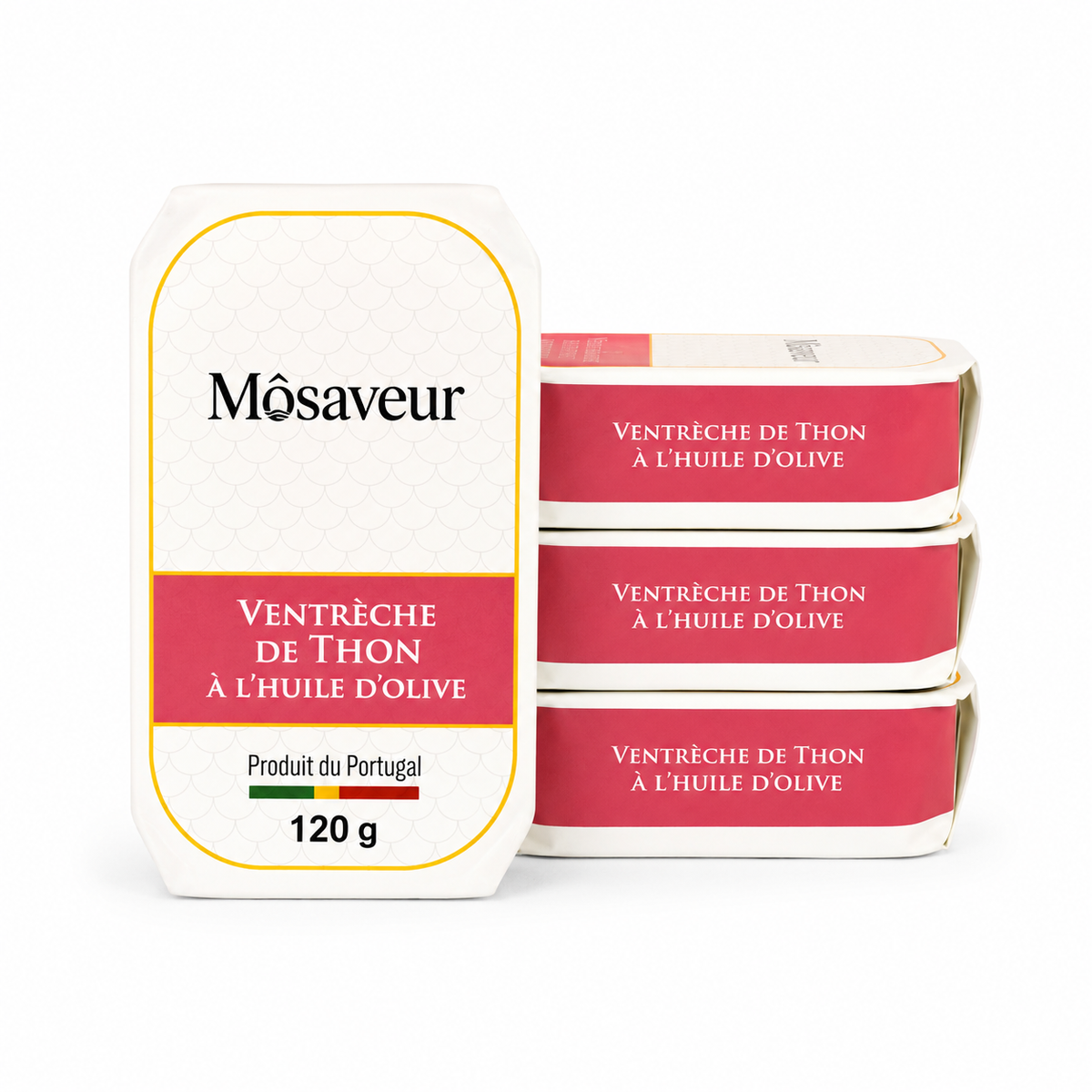 Lot de 4 boîtes de Ventrèche de Thon à l’Huile d’Olive 120 g